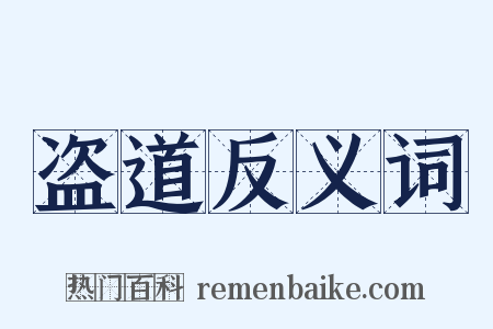 盗道反义词是什么意思的图片